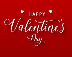Happy Valentines Day Text, Valentines Day Banner vector