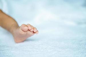 Newborn baby feet photo