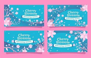 Cherry Blossom Card vector