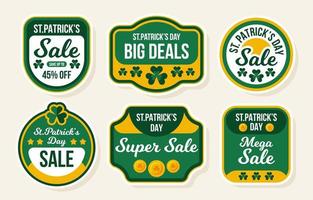 St. Patricks Day Sale Label vector