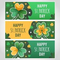 Clover St.Patrick day banner vector