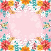 Colourful and Beautiful Spring Floral Background vector