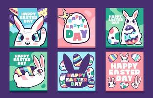 Easter Bunny Social Media Post vector