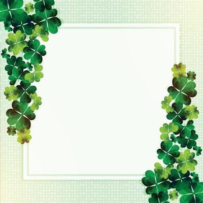 Green Shamrock Border