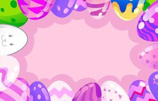 Easter Egg Background With Pastel Color vector