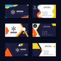 Business Name Card Collection vector