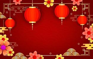 Chinese New Year Festivity Background vector