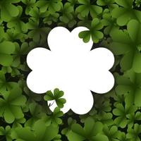 Shamrock or Clover Background for Saint Patrick's Day vector