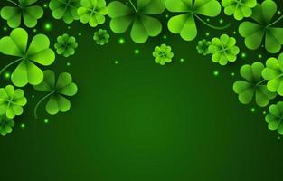 St Patrick's Day Clover Background vector