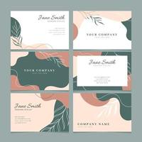 Beautiful Abstract Floral Business Card Collection