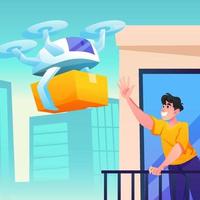 Drone Delivery Service vector