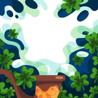 Smoked Clover Background vector