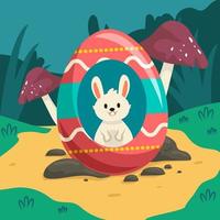 Easter Egg's In Grass vector