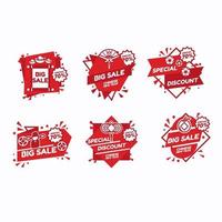 Set of Chinese New Year Marketing Labels vector