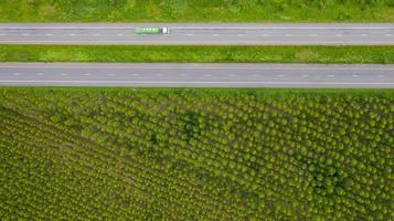 Semitruck on a road photo