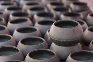 Rows of monk bowls photo