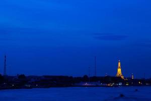 Temple in Thailand in the evening photo