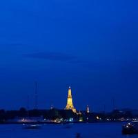 Temple in Thailand in the evening photo