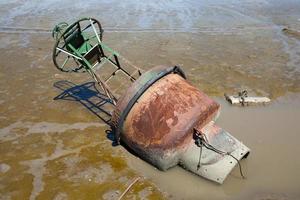 Buoy in the river photo