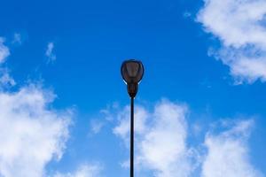 Street lamp and blue sky photo