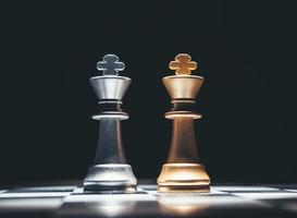 Set of chess figures photo