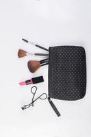 Top view of a make-up bag photo