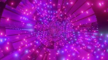 Purple lights and shapes 3d illustration background wallpaper photo