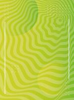 Abstract wavy green background vector