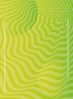 Abstract wavy green background vector