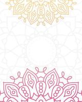 decorative floral mandala on white background vector