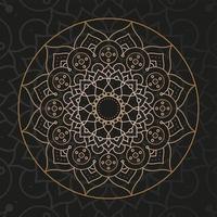 decorative dark mandala banner vector