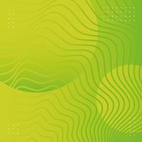 Abstract wavy green background vector