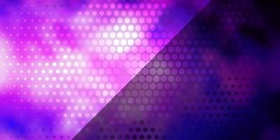 Dark Purple, Pink vector texture with circles.