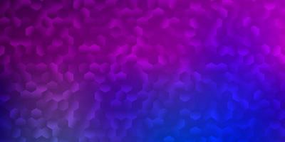 Light blue, red vector backdrop with a batch of hexagons.