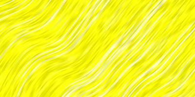 textura de vector amarillo claro con arco circular.