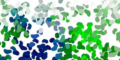 Light green vector template with abstract forms.