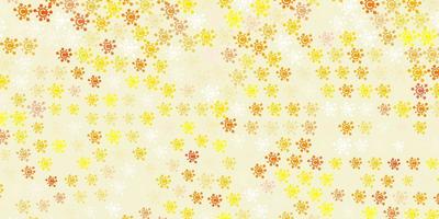 Light Yellow vector texture with disease symbols.