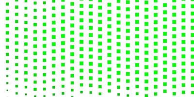 textura de vector verde claro en estilo rectangular.