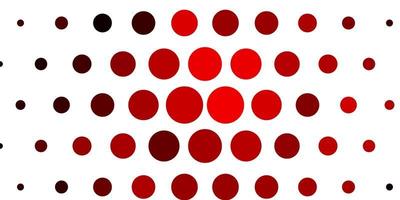 Light Red vector texture with circles.