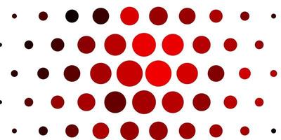 Light Red vector texture with circles.