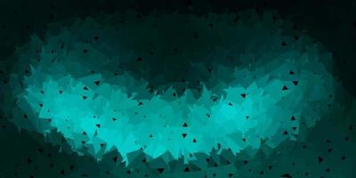 Dark green vector abstract triangle template.