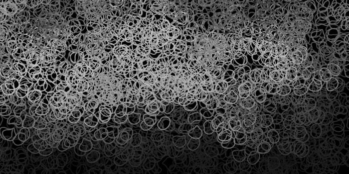 Dark gray vector background with random forms.