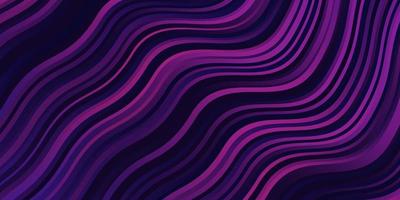 Dark Purple, Pink vector pattern with wry lines.