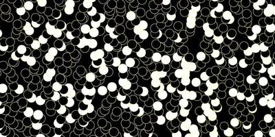 Dark Yellow vector pattern with spheres.