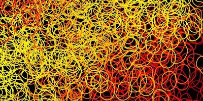 Dark orange vector backdrop with chaotic shapes.