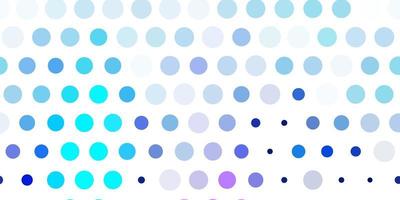 Light pink, blue vector texture with disks.