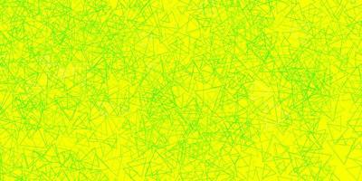 Light Green, Yellow vector pattern with polygonal shapes.