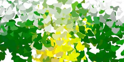 Light green, red vector template with abstract forms.