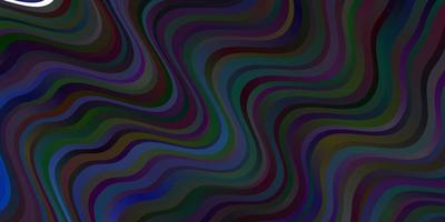 Dark BLUE vector template with wry lines.