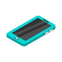 Isometric Smartphone Illustrated On White Background vector